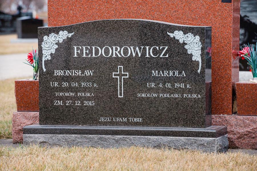 Fedorowicz, South African Brits Blue traditional memorial installed in Holy Ghost cemetery.
