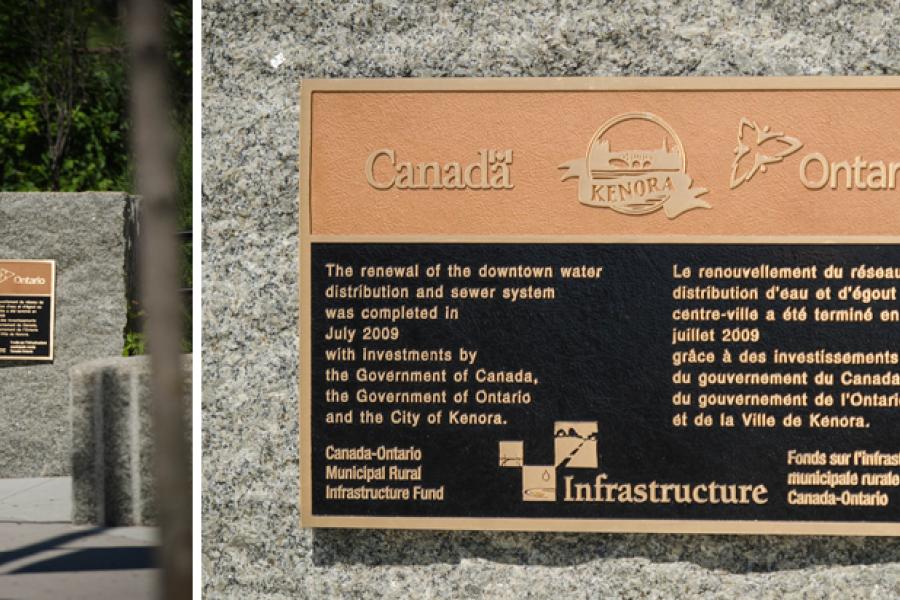 Commemorative Bronze Signage Winnipeg Manitoba 