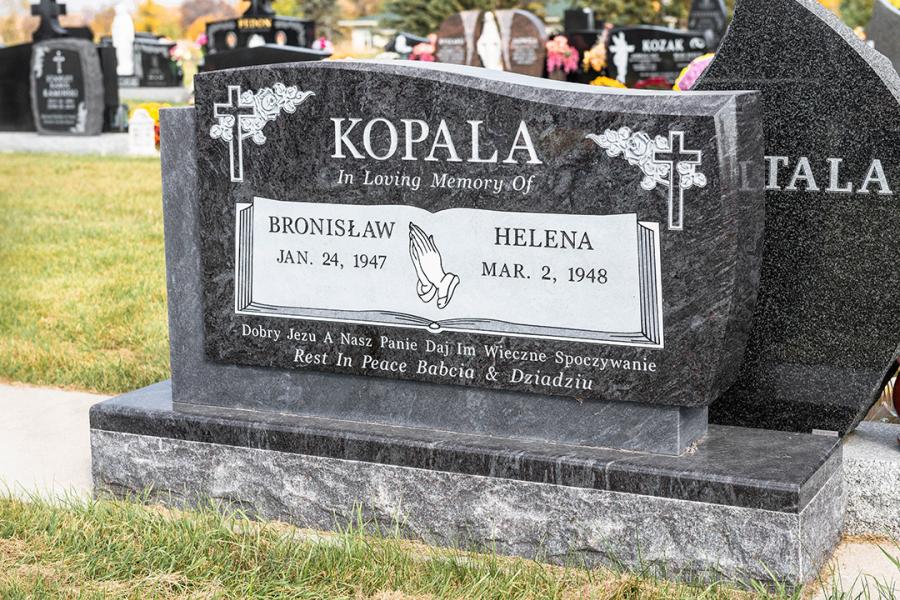 Kopala, Custom Design Memorial in Holy Ghost Cemetery
