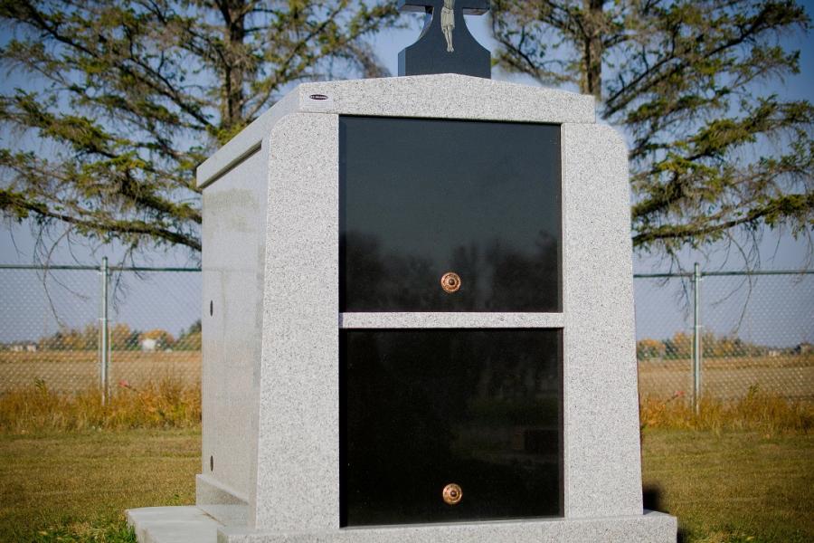 2 crypt mausoleum installed in All Saints cemetery