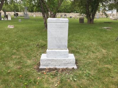 Gibson Memorial Restoration Winnipeg Memorials